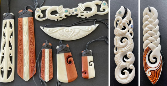 Bone Carved Necklace, Bone Carving Necklace, Bone carving, Maori Bone Necklace