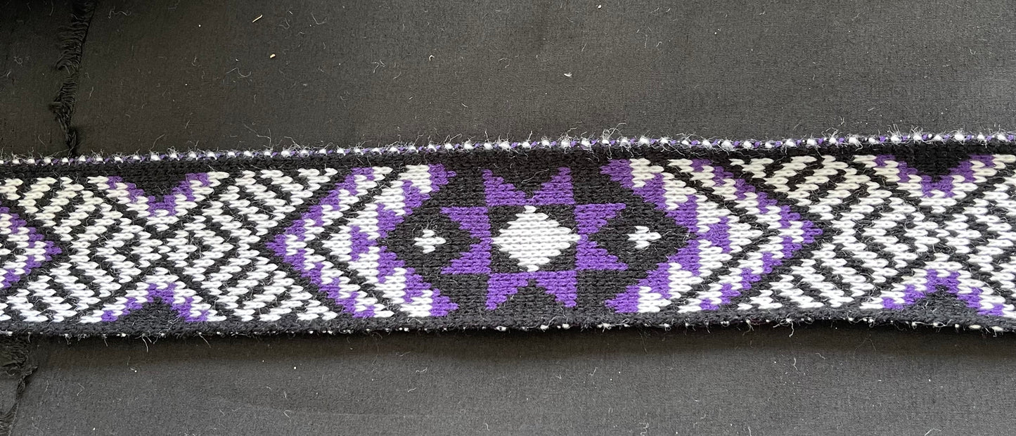 Matariki Purple and White - Taniko Band 2.5inch