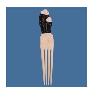 Bone Heru Huia Feather large