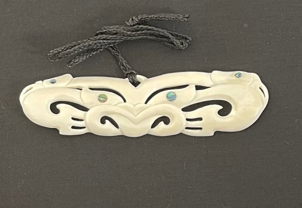 Breastplate Necklace - Bone Carving