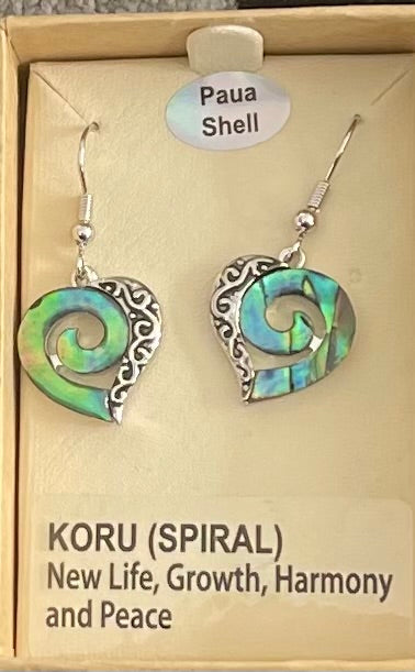 Paua Koru Earrings