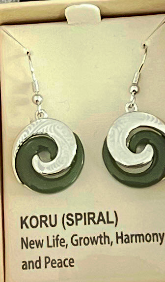 Jade Koru Earrings