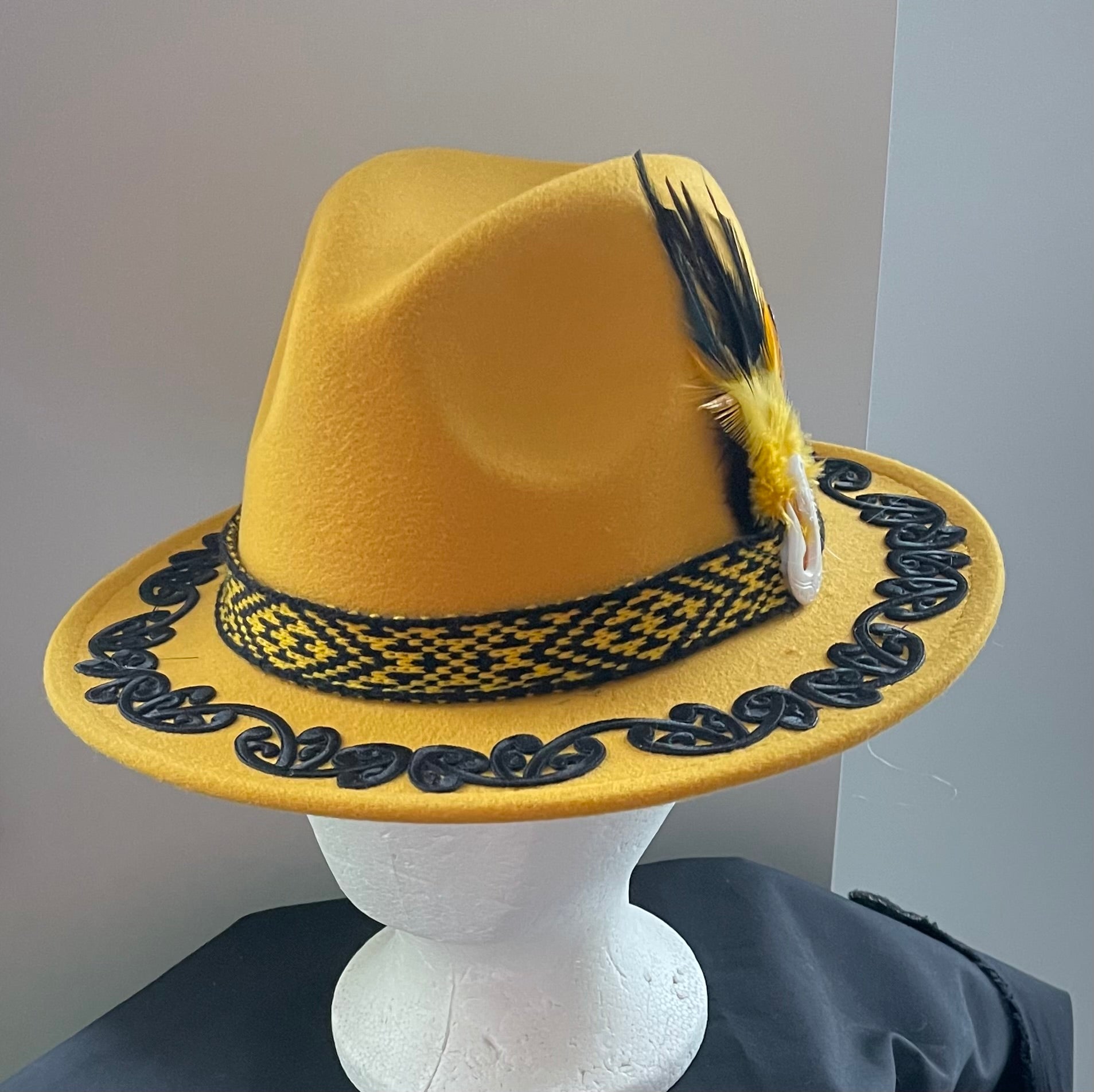 Potae Potae Hat Fedora Hat NZ Maori Potae An Eye 4 Art