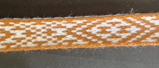 1inch Tan and White - Taniko Band