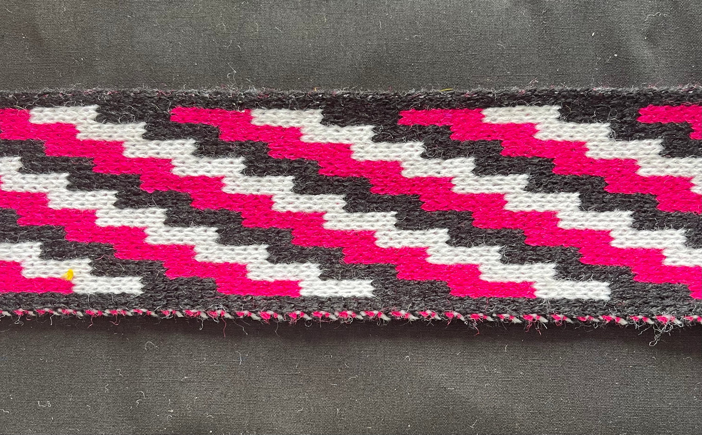 Hot Pink Poutama - Taniko Band 2.5inch