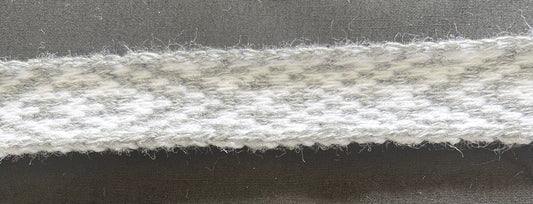 1inch Grey and White - Taniko Band