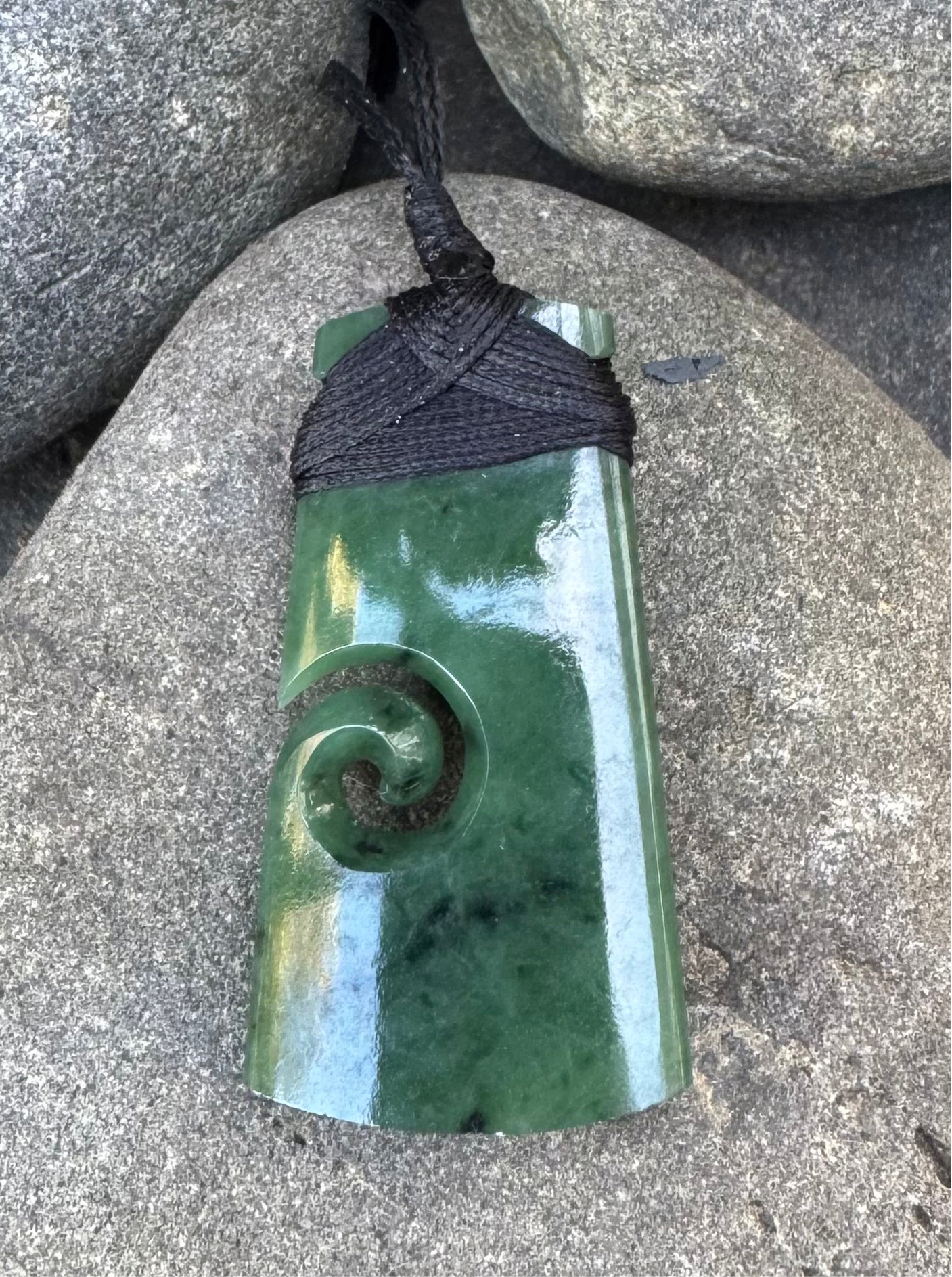 Toki with Koru Pounamu Necklace*