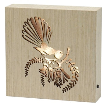 Fantail Wooden LED Light - LED Art