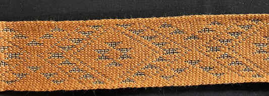Tan with copper lurex flex - Band 2.5inch