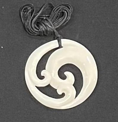 Koru Necklace - Beef Bone Carving