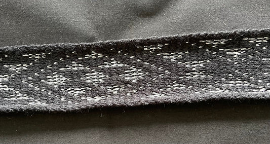 Black with silver lurex flex 2.5