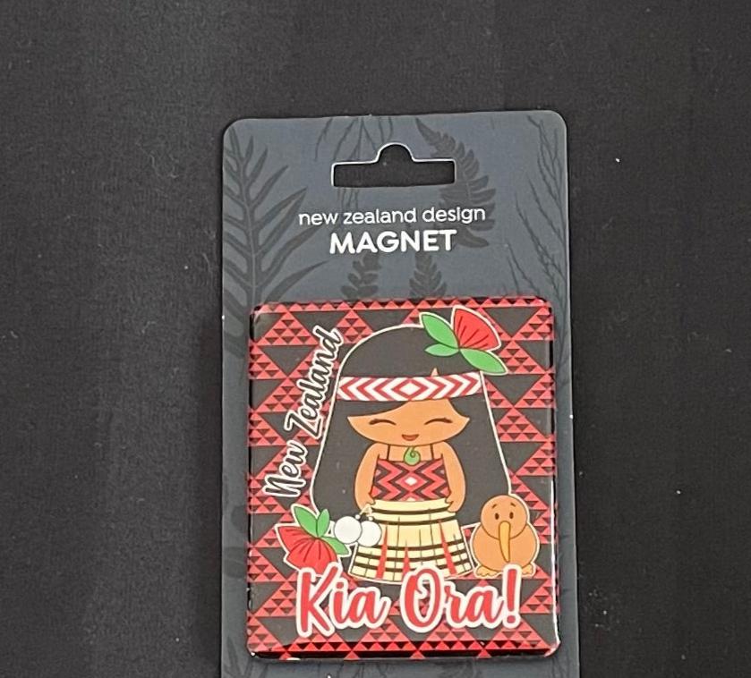 Maori Girl Magnet - Resin