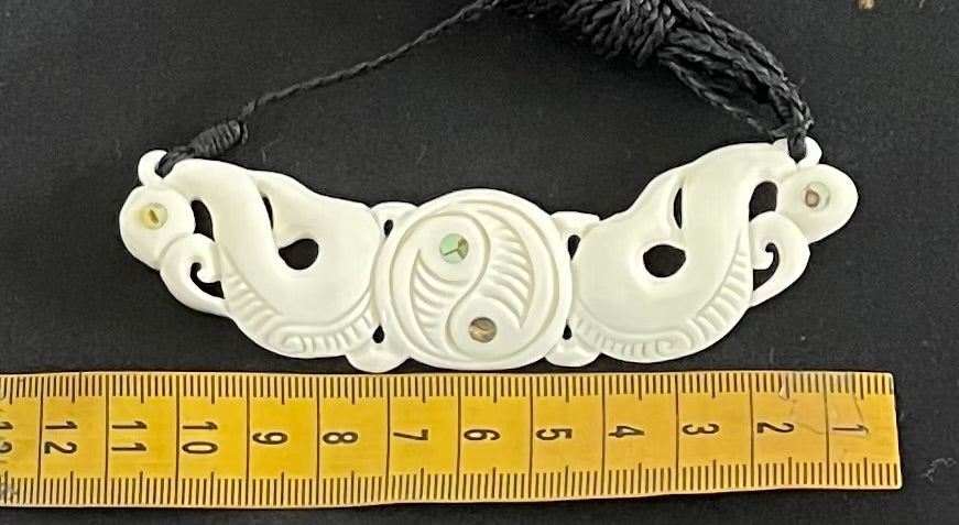 Manaia Breastplate - Bone Carving