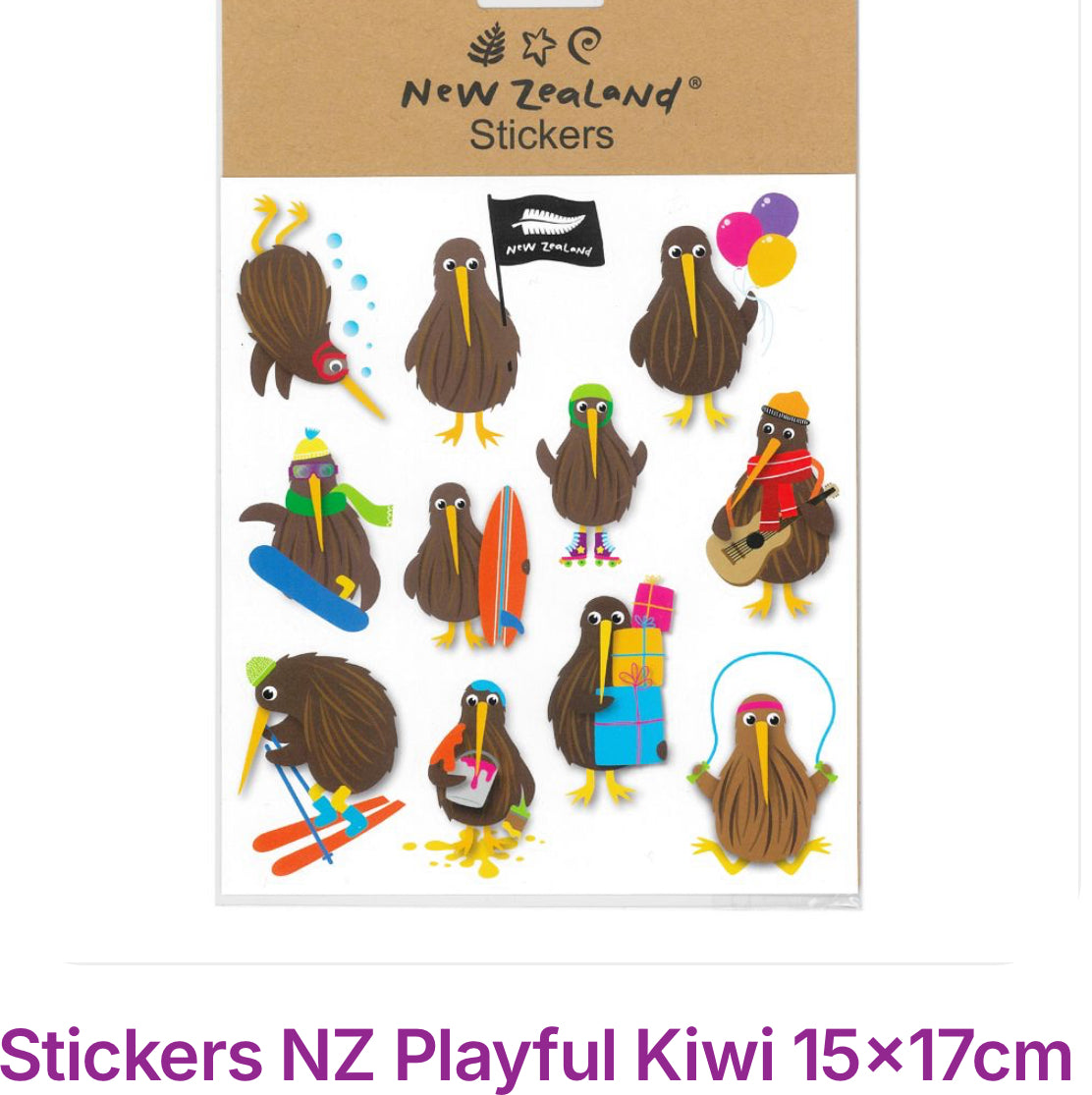 Stickers - Playful Kiwi