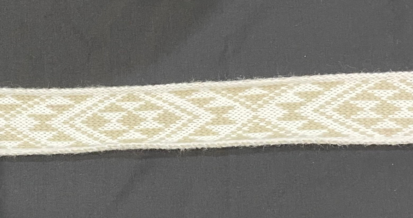 White and Beige Pātiki - Taniko Band 2 in