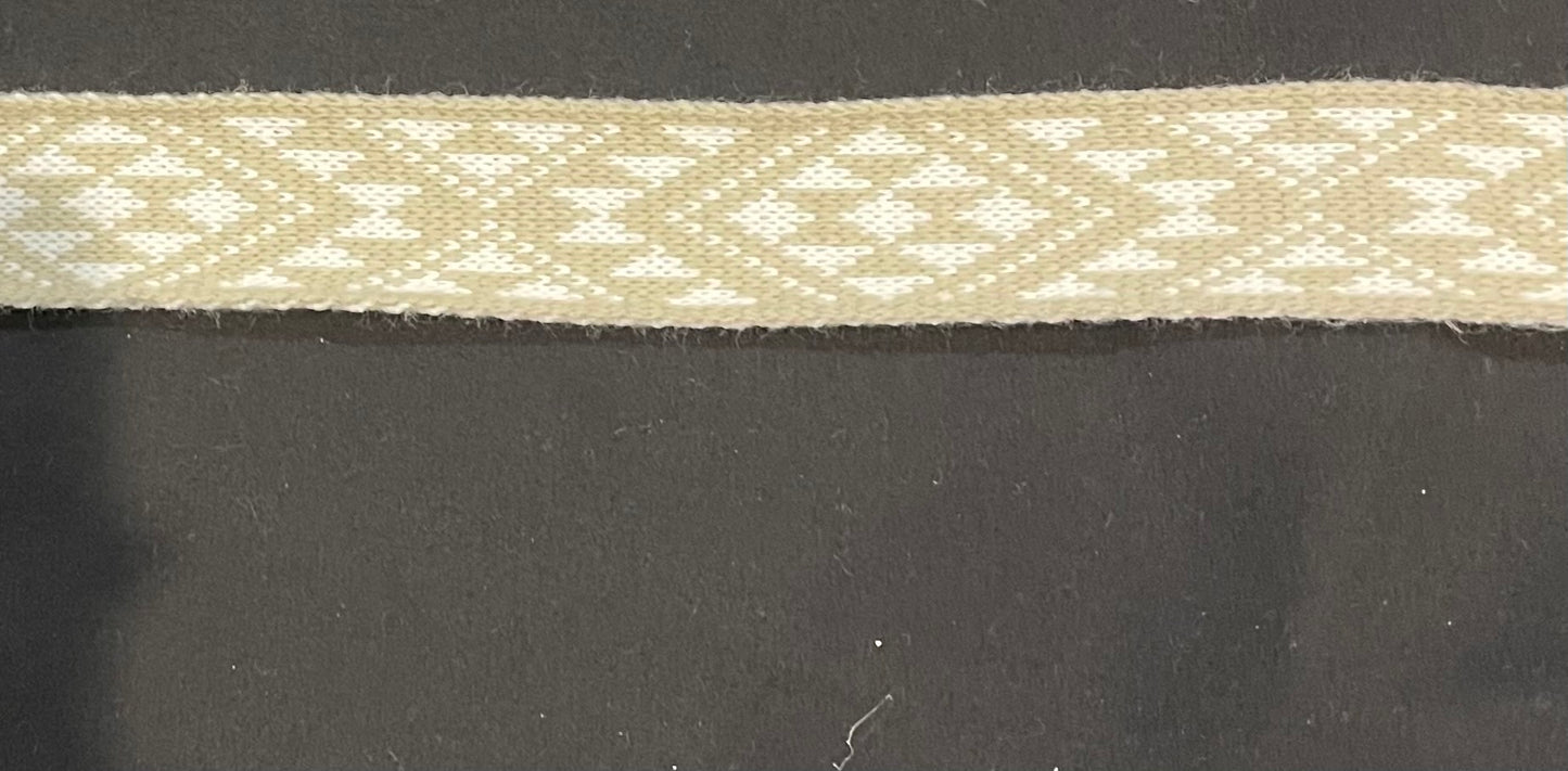 Beige and White - Taniko Band 2inch