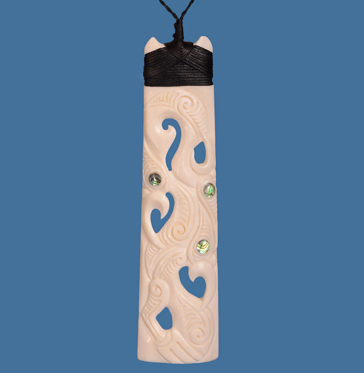 Large Toki Pendant - Bone Carving