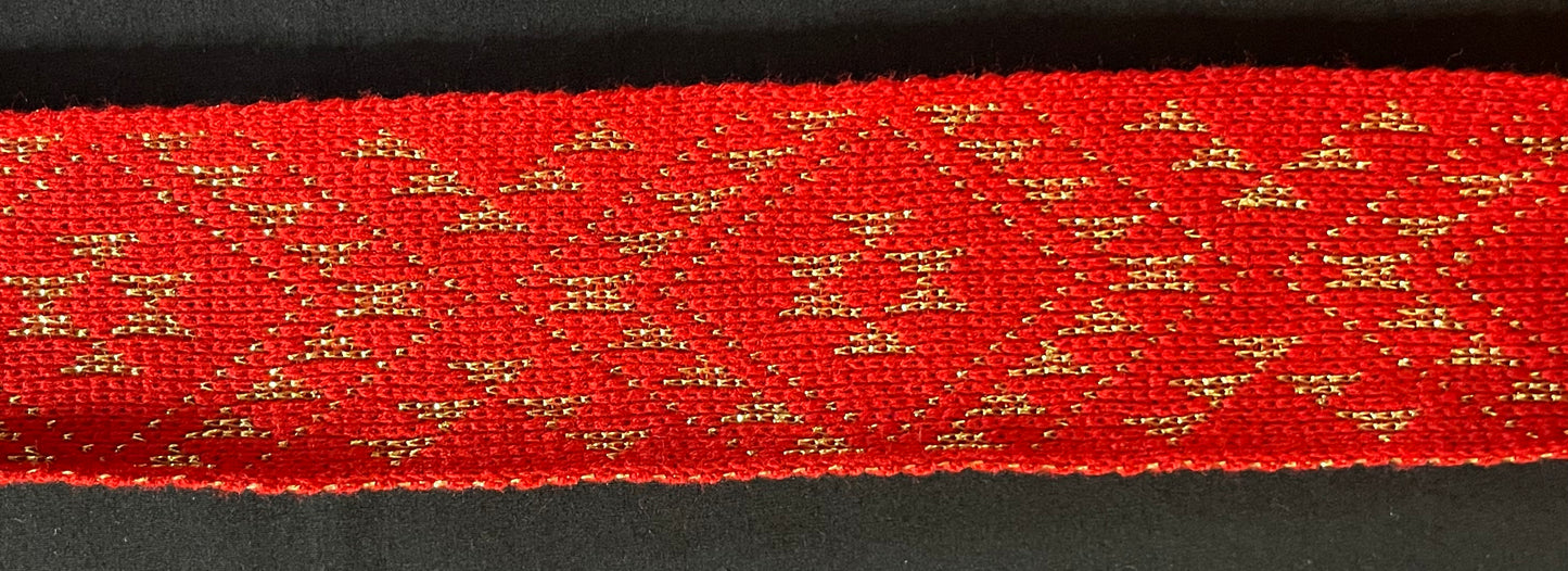 Red with Gold Flex - Band 2.5inch