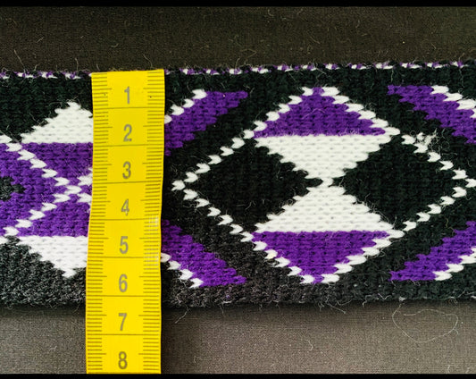 Purple Pātiki - Taniko Band 2.5inch