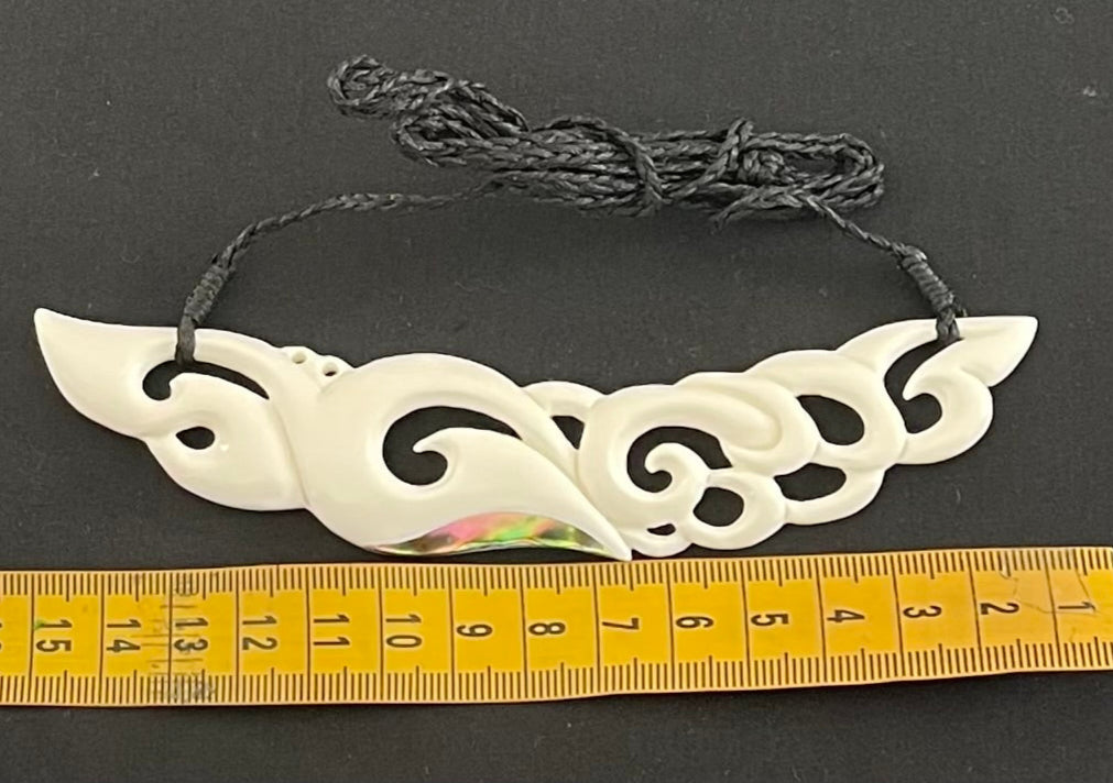 Breastplate Necklace - Bone Carving