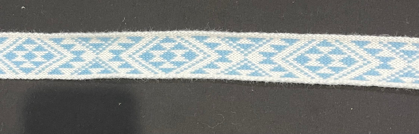 Pale blue and white - Taniko Band 2inch