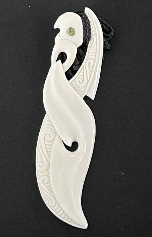 Manaia Necklace - Bone Carving Necklace NZ - Maori Necklace