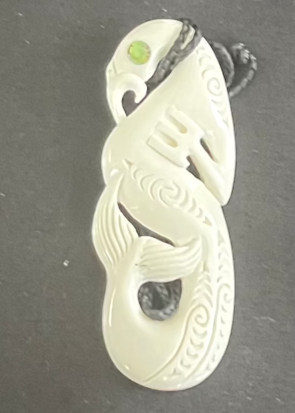Manaia - Bone Carving Necklace - Manaia Carving