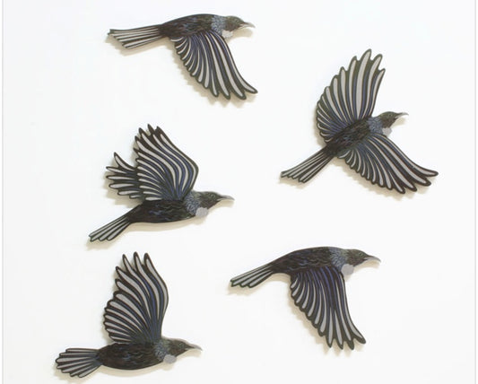 Tui Birds - Wall Art - Metal Wall Art - Kiwiana Wall Art