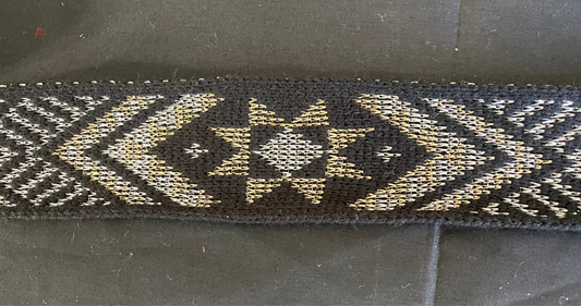 black with gold and silver lurex Flex - Matariki Band