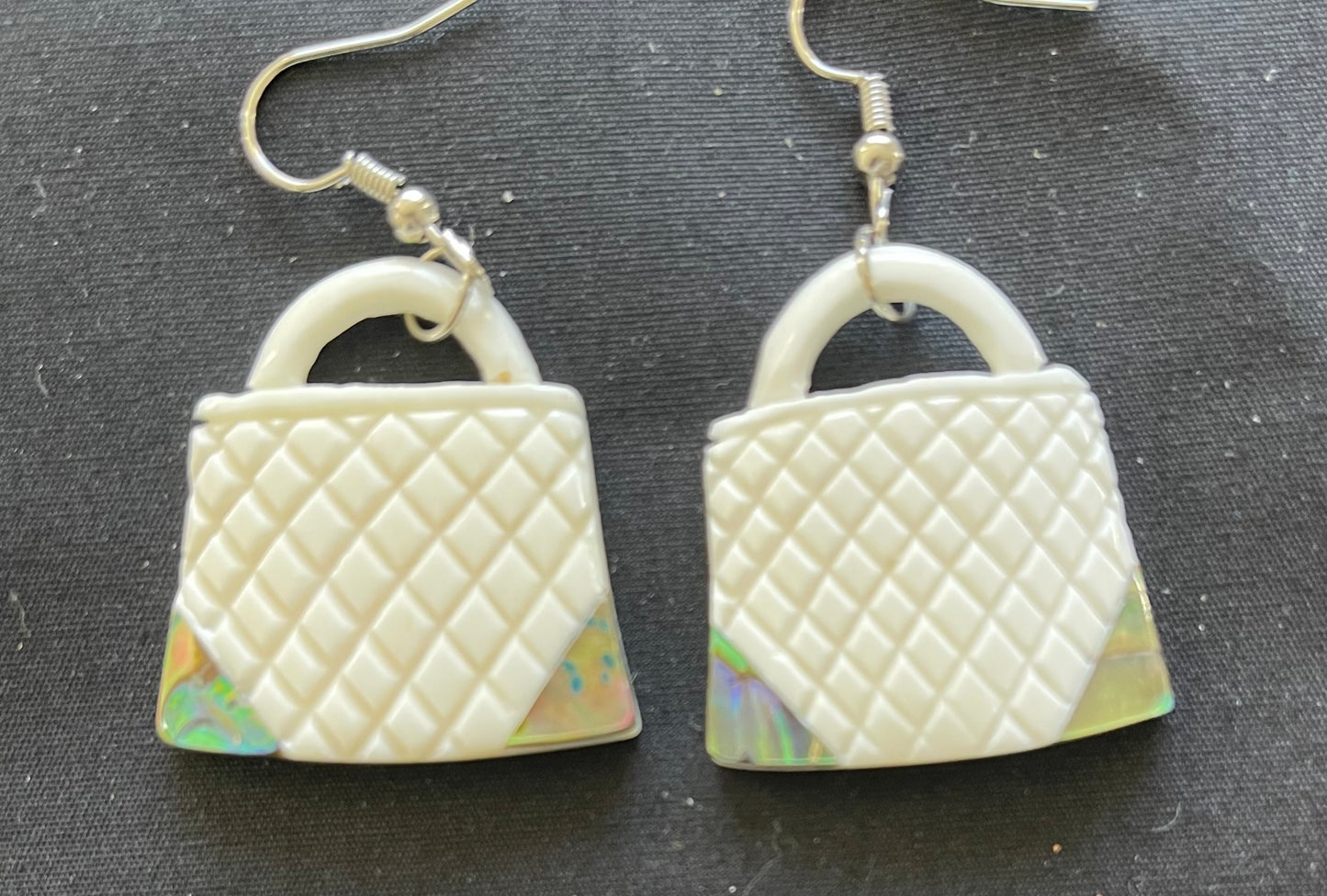 Kete with Paua - Bone Earrings 1