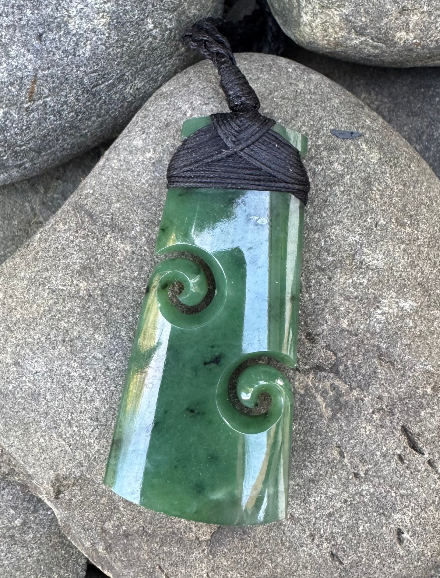 Toki with Koru Pounamu Necklace*
