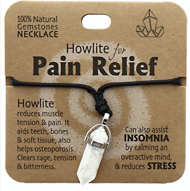 Crystal Necklaces - Gemstone Jewellery NZ - Howlite Crystal