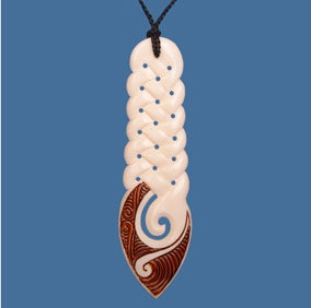Koru Twist Necklace - Bone Carving
