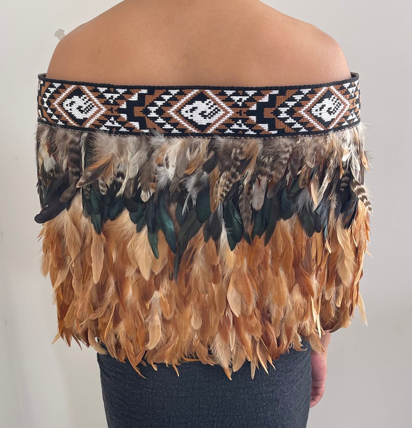 Hen Coque - Maori Half Korowai Cape