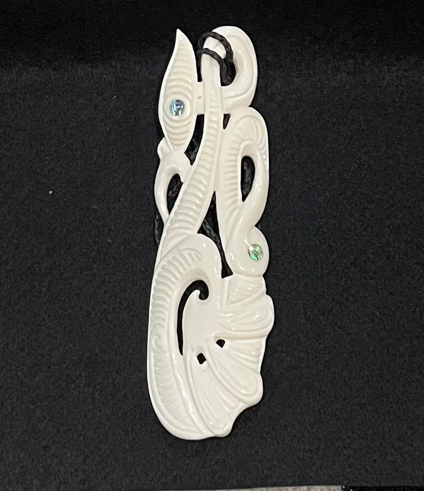 Manaia Pendant - Bone Carving