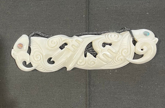 Breast Plate - Bone Carving - Maori Necklace