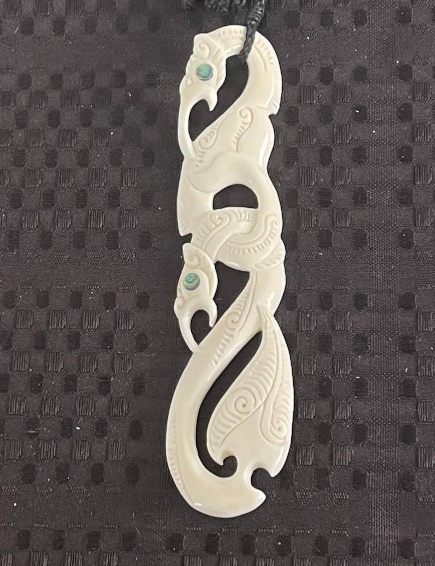 Manaia Bone Carving - Maori Bone Carving - Bone Pendants