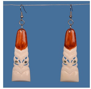 Toki - Bone Carved Earrings