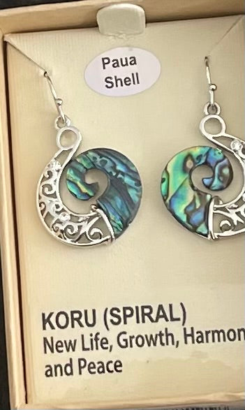 Paua Koru Earrings