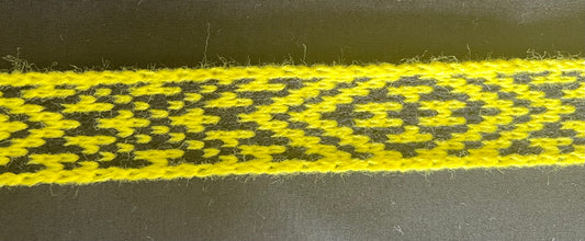 1inch Yellow and Black - Taniko Band