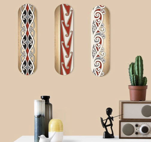 Printed Skateboard Art - Kiwiana Wall Art