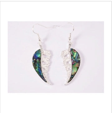 Paua Fern Earrings