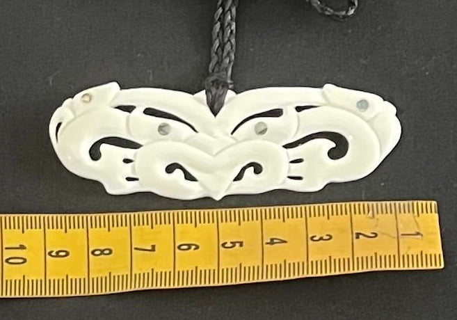 Hei Tiki Breastplate - Bone Carving