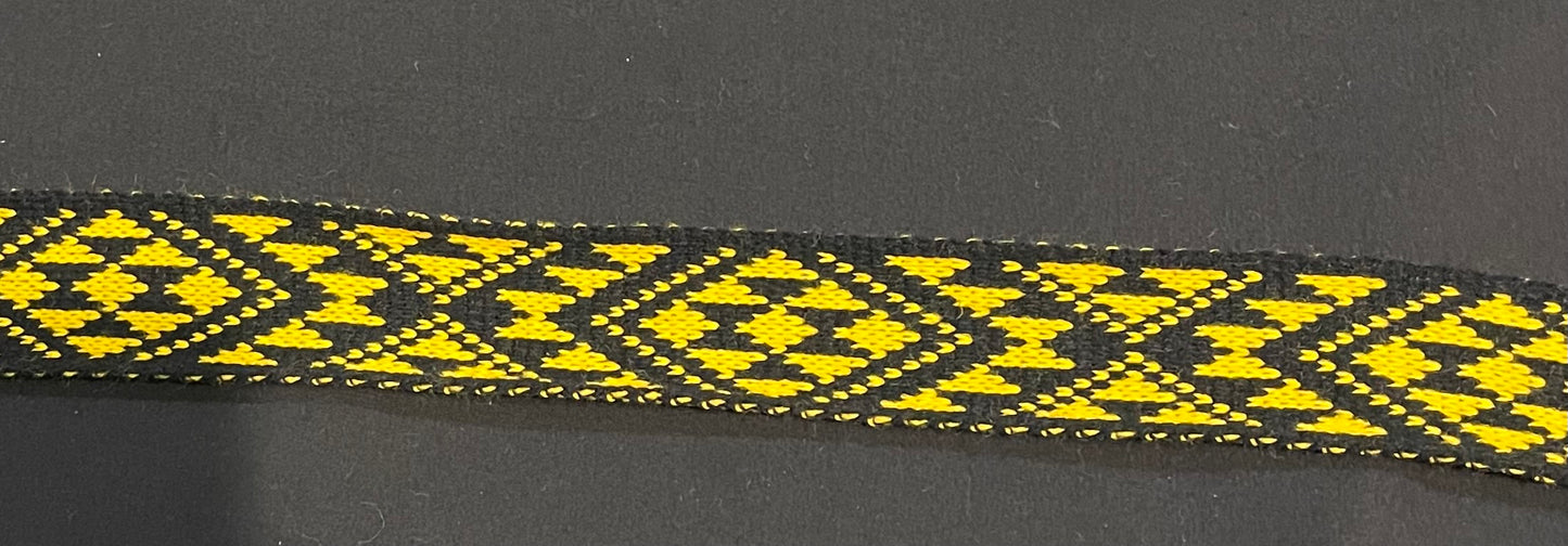 Black and Gold Taniko Band 2inch