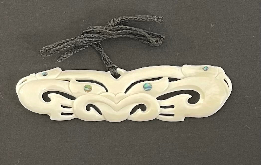 Breastplate Necklace - Bone Carving