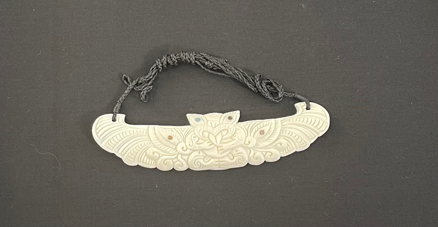 Breastplate Necklace - Bone Carving