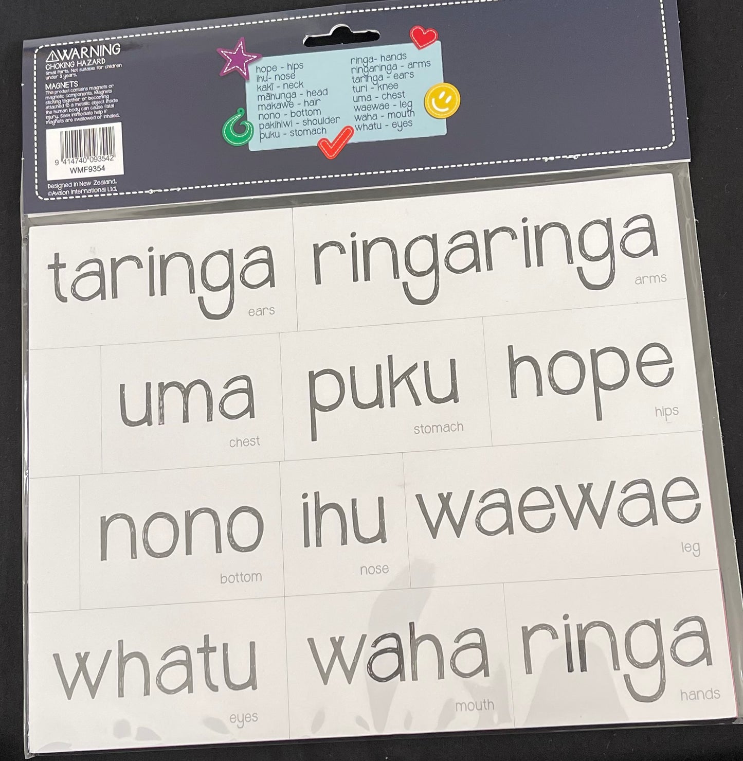 Maori Body Parts- Magnets