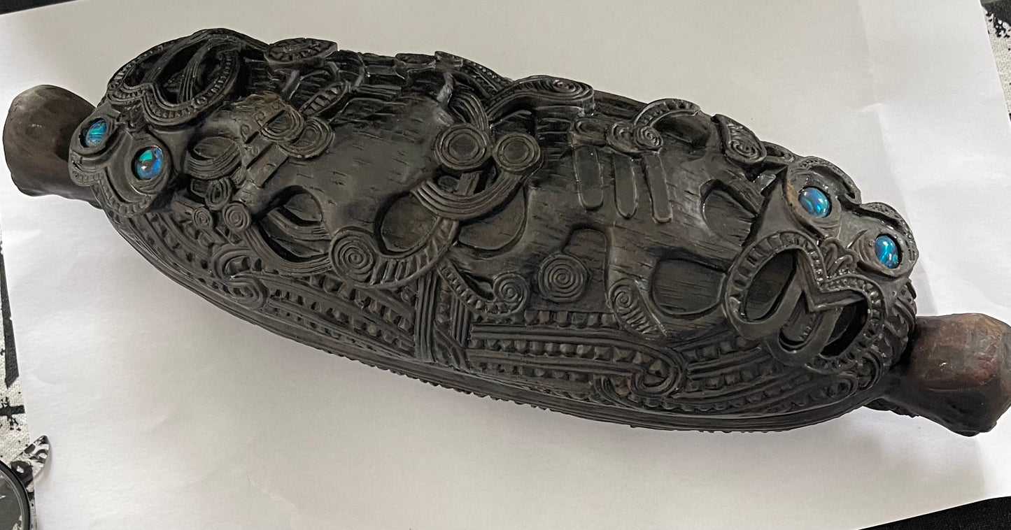 Small Polystone Waka huia Feather Box - Waka Huia For Sale