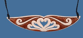 Breastplate - Bone Carved Necklace - Maori Bone Carving
