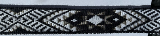 Black White with Gold Flex - Matariki Band 2.5inch